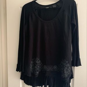 Desigual lace bottom high low top